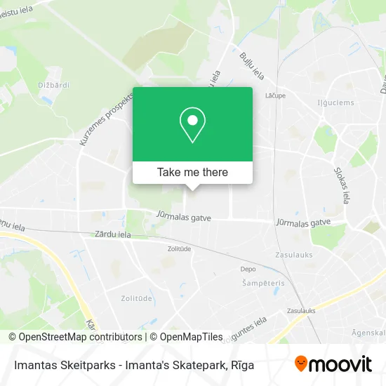 Карта Imantas Skeitparks - Imanta's Skatepark