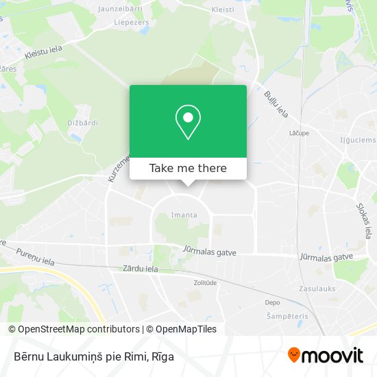 Bērnu Laukumiņš pie Rimi map