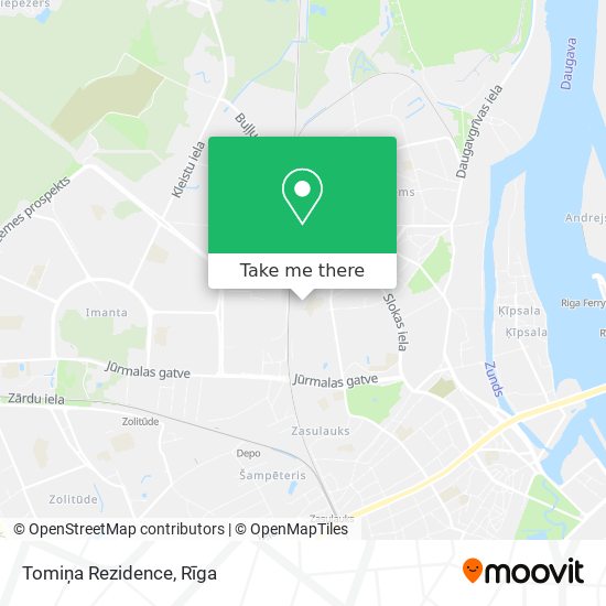 Tomiņa Rezidence map