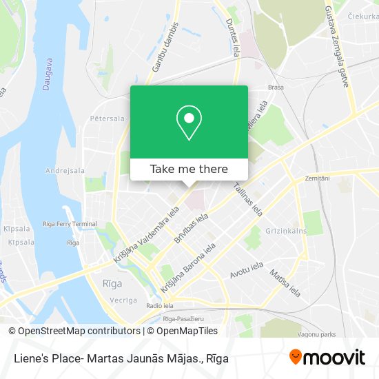 Карта Liene's Place- Martas Jaunās Mājas.