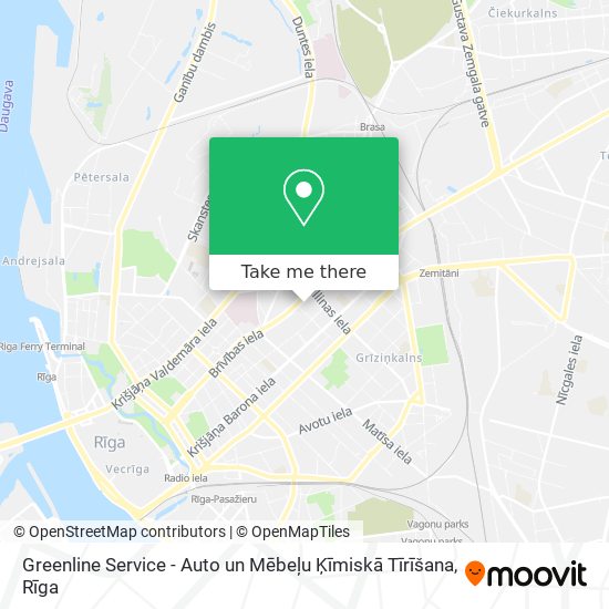 Карта Greenline Service - Auto un Mēbeļu Ķīmiskā Tīrīšana