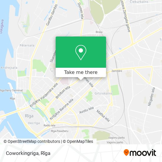 Карта Coworkingriga