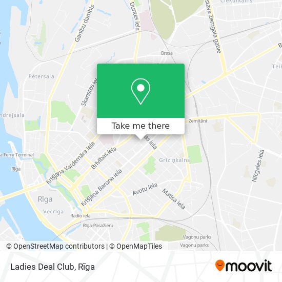 Ladies Deal Club map