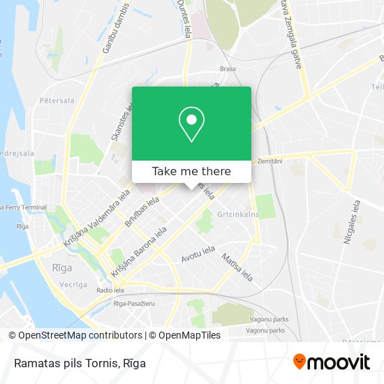 Ramatas pils Tornis map