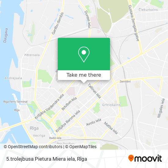 5.trolejbusa Pietura Miera iela map