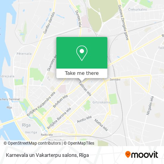 Карта Karnevala un Vakarterpu salons