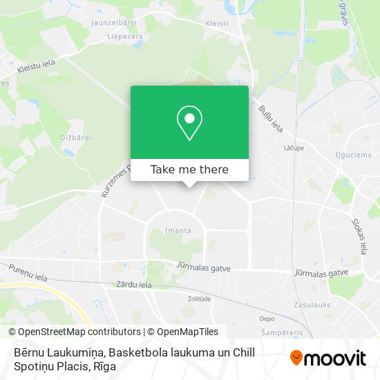 Bērnu Laukumiņa, Basketbola laukuma un Chill Spotiņu Placis map