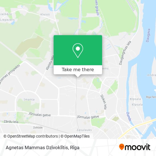 Карта Agnetas Mammas Dzīvoklītis