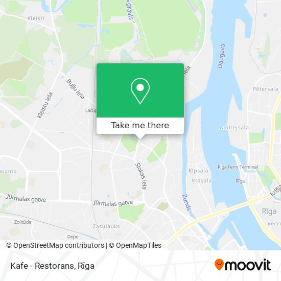 Карта Kafe - Restorans