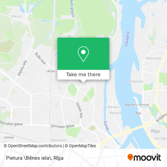 Карта Pietura \Bēnes iela\