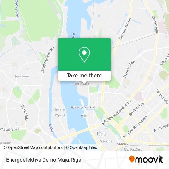 Energoefektīva Demo Māja map