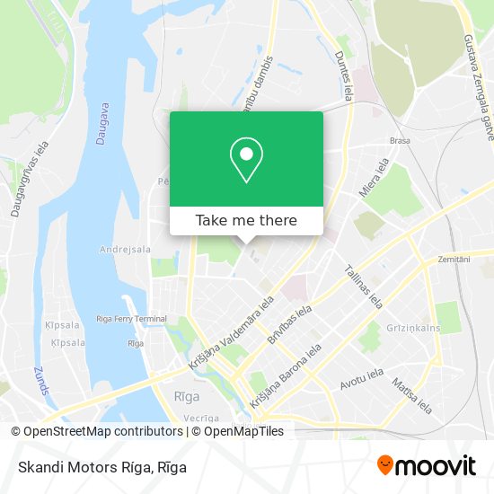 Skandi Motors Ríga map