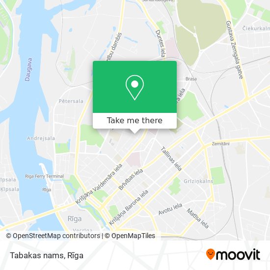 Tabakas nams map