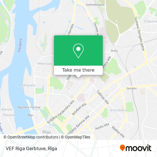 VEF Riga Gerbtuve map