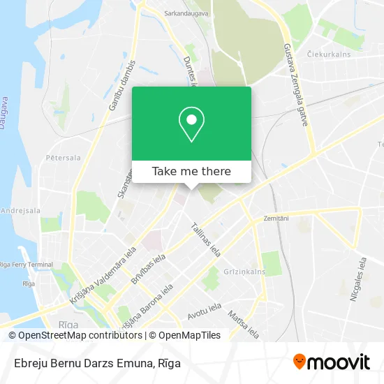 Ebreju Bernu Darzs Emuna map