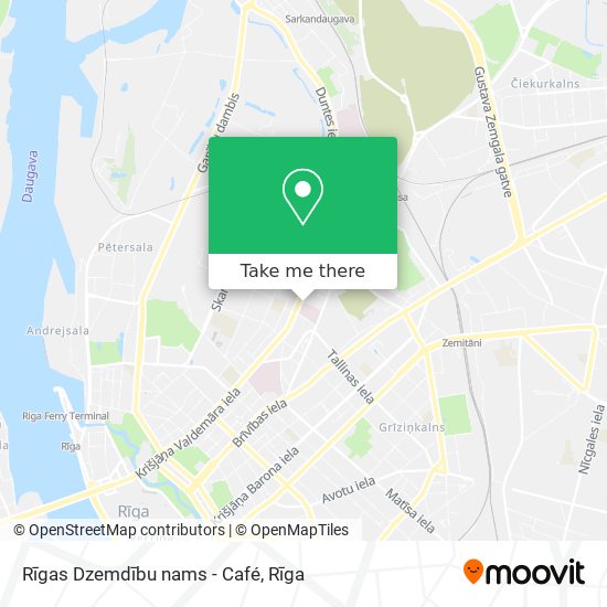 Rīgas Dzemdību nams - Café map