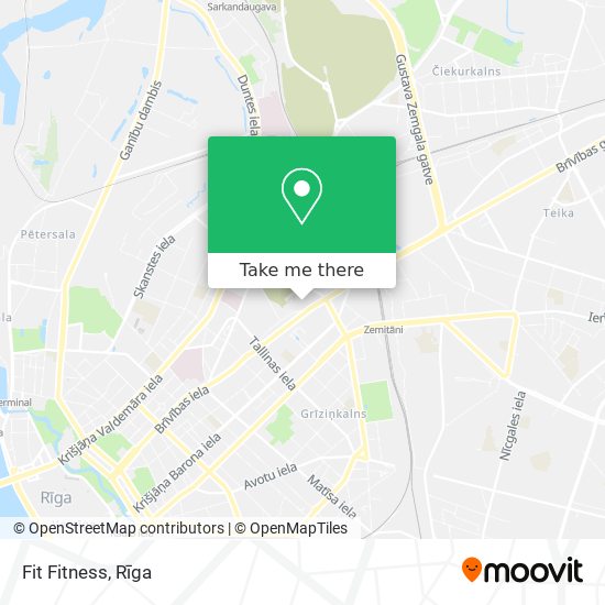 Fit Fitness map