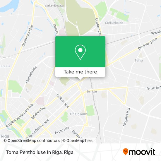 Карта Toma Penthoiluse In Riga