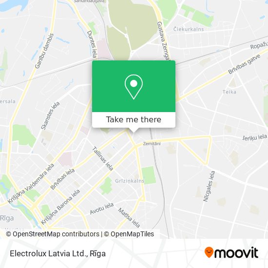 Electrolux Latvia Ltd. map
