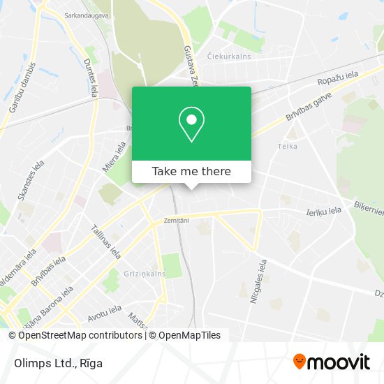 Карта Olimps Ltd.