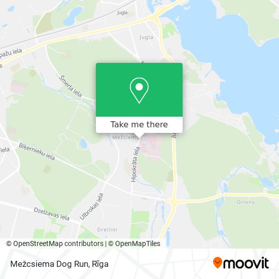 Mežcsiema Dog Run map