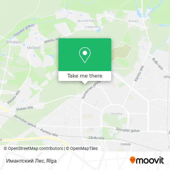 Карта Имантский Лес