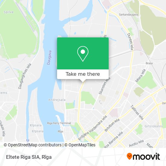 Eltete Riga SIA map