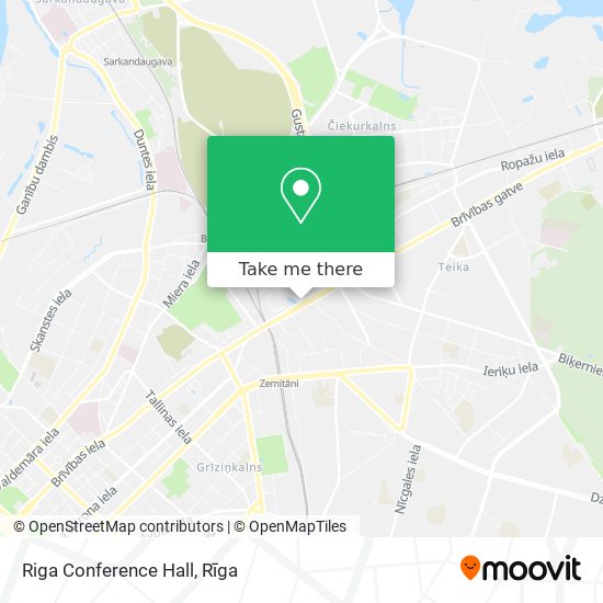 Riga Conference Hall map