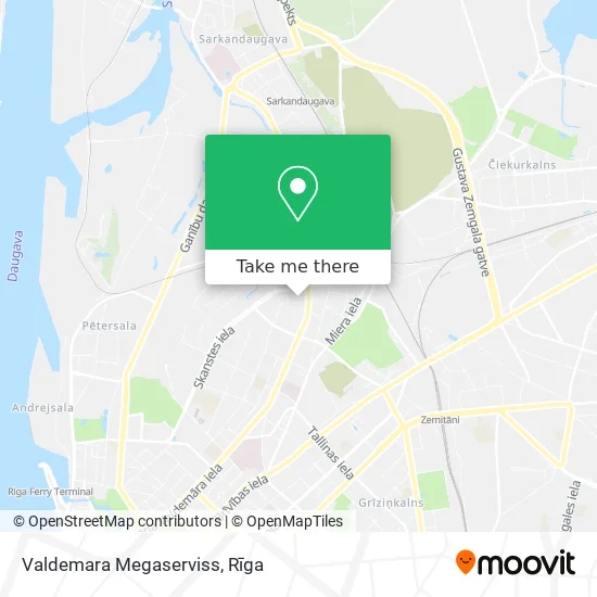 Карта Valdemara Megaserviss