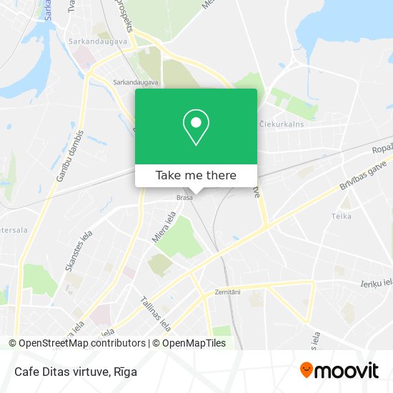 Cafe Ditas virtuve map