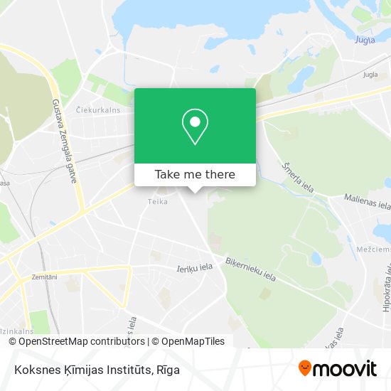 Koksnes Ķīmijas Institūts map