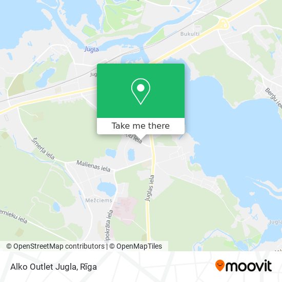 Alko Outlet Jugla map
