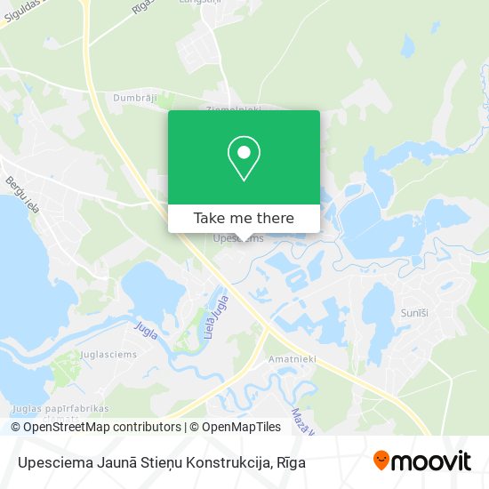 Upesciema Jaunā Stieņu Konstrukcija map