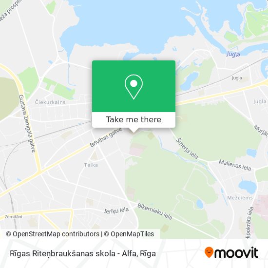 Rīgas Riteņbraukšanas skola - Alfa map