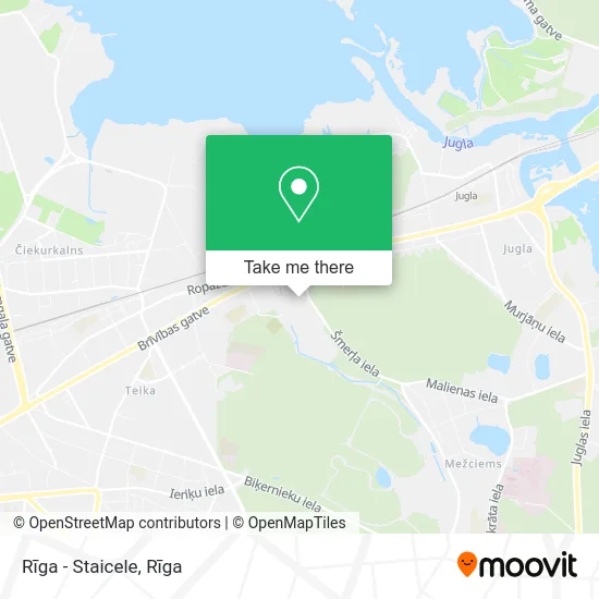 Rīga - Staicele map