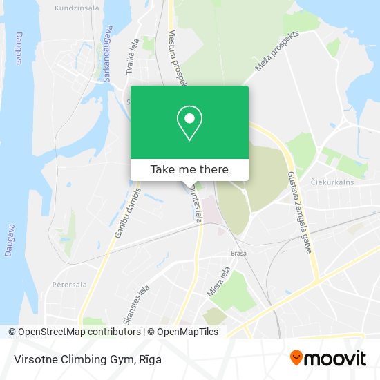 Карта Virsotne Climbing Gym