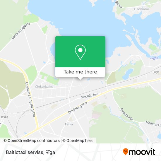 Baltictaxi serviss map