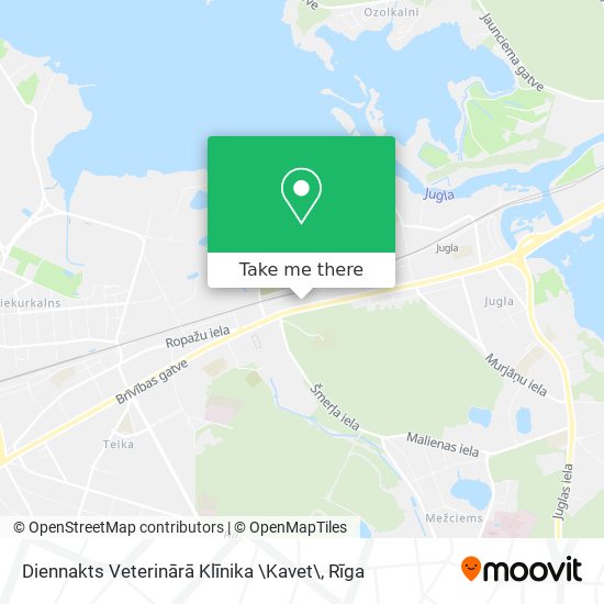 Diennakts Veterinārā Klīnika \Kavet\ map