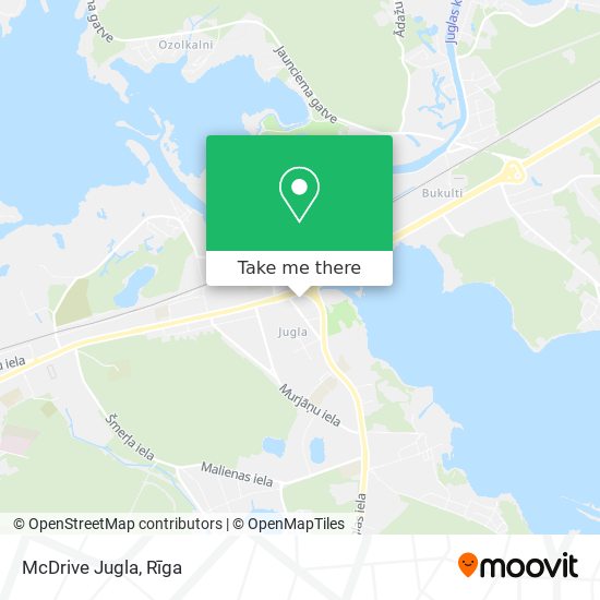 McDrive Jugla map