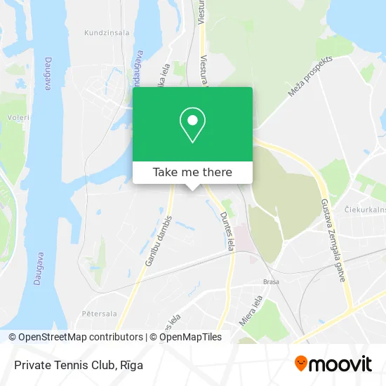 Карта Private Tennis Club