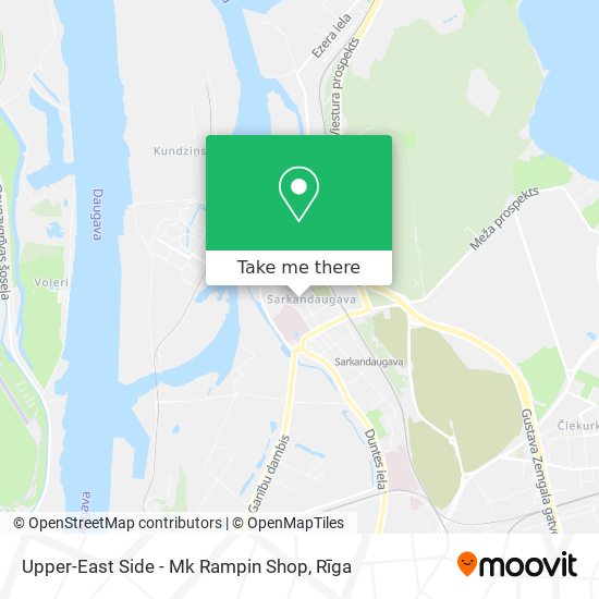 Upper-East Side - Mk Rampin Shop map