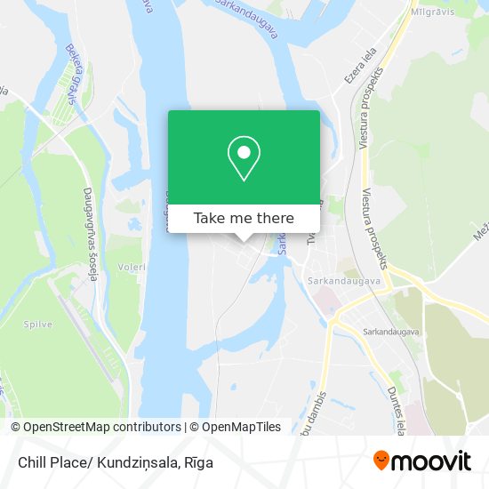 Карта Chill Place/ Kundziņsala