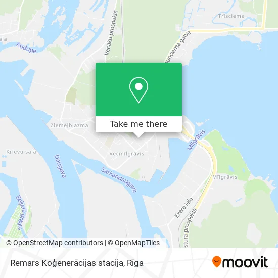 Карта Remars Koģenerācijas stacija