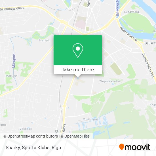 Sharky, Sporta Klubs map