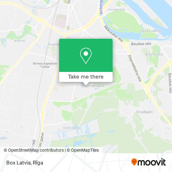 Box Latvia map