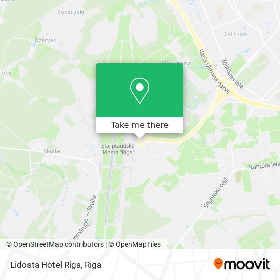 Lidosta Hotel Riga map