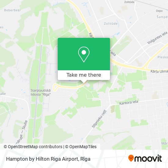 Hampton by Hilton Riga Airport map