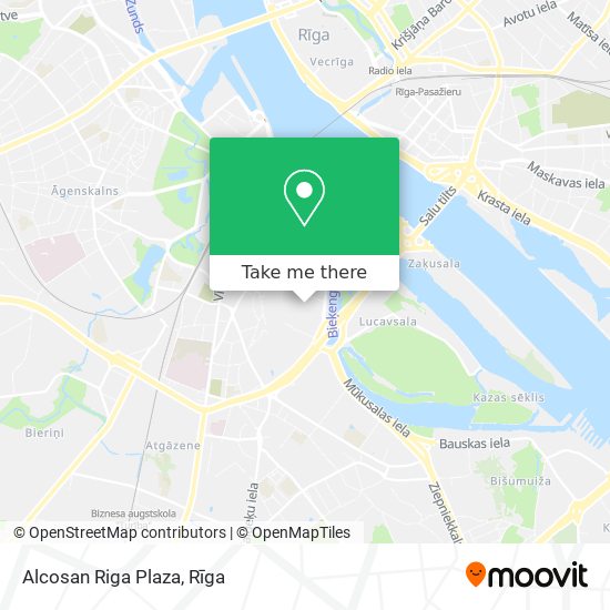 Alcosan Riga Plaza map