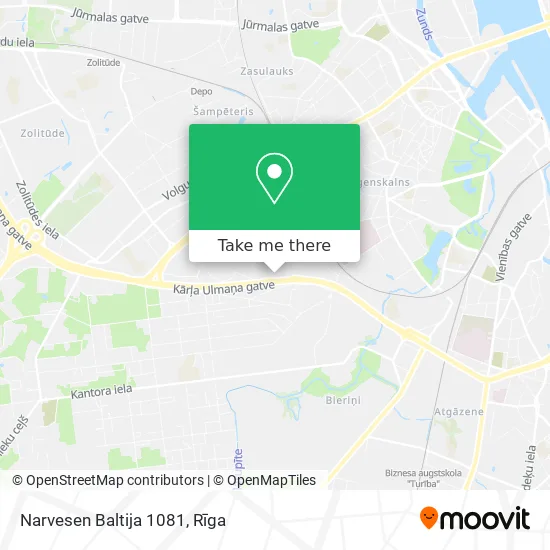 Карта Narvesen Baltija 1081