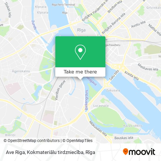 Карта Ave Riga, Kokmateriālu tirdzniecība